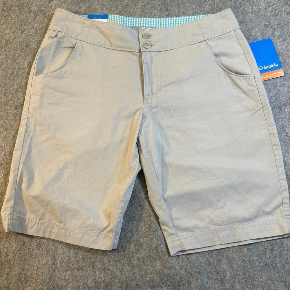 NWT Women's Gray PFG Columbia shorts Omni shade sun protection , size US 6